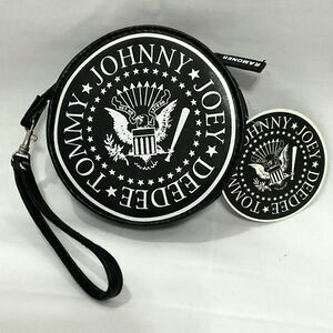 Vintage Ramones Black Wristlet Presidential Seal 2006 New Bioworld